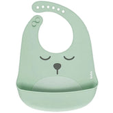 Babador com Cata-migalhas de Silicone Gumy Verde - Buba